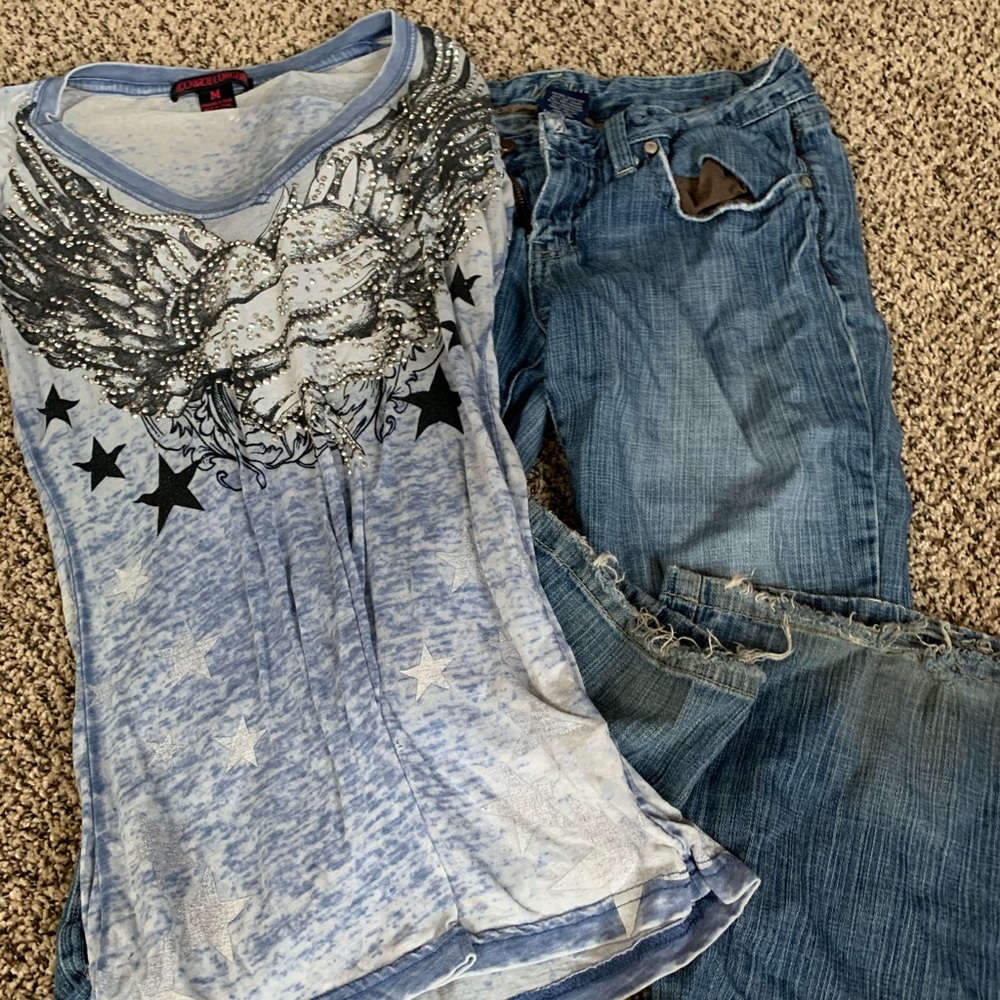 Jean and top outfit!